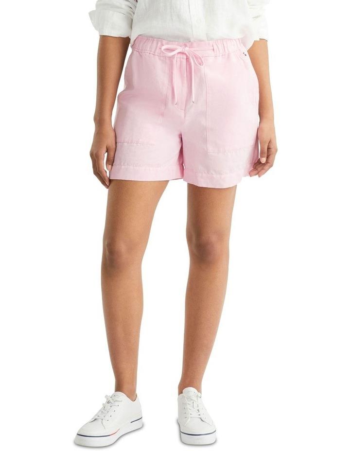 Tommy Hilfiger New Casual Linen Short in Pink 34
