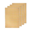 Ladelle Waffle Kitchen Towel 4 Pack in Mustard