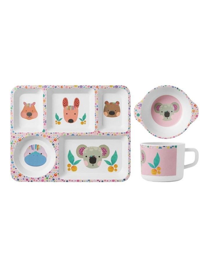 Maxwell & Williams Kasey Rainbow Melamine Dinner Set 3 Pieces in Pink Assorted
