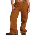 RVCA Coco Wide Leg Pants in Brown 24