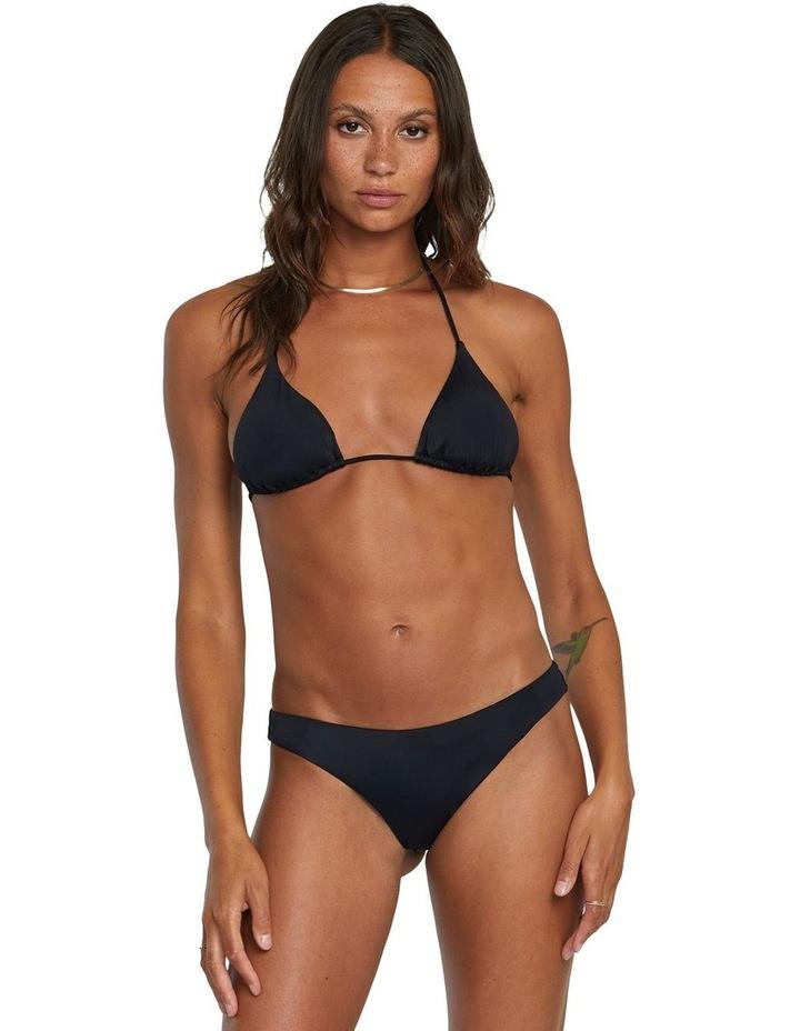 RVCA Solid Halter Triangle Bikini Top in Black 8