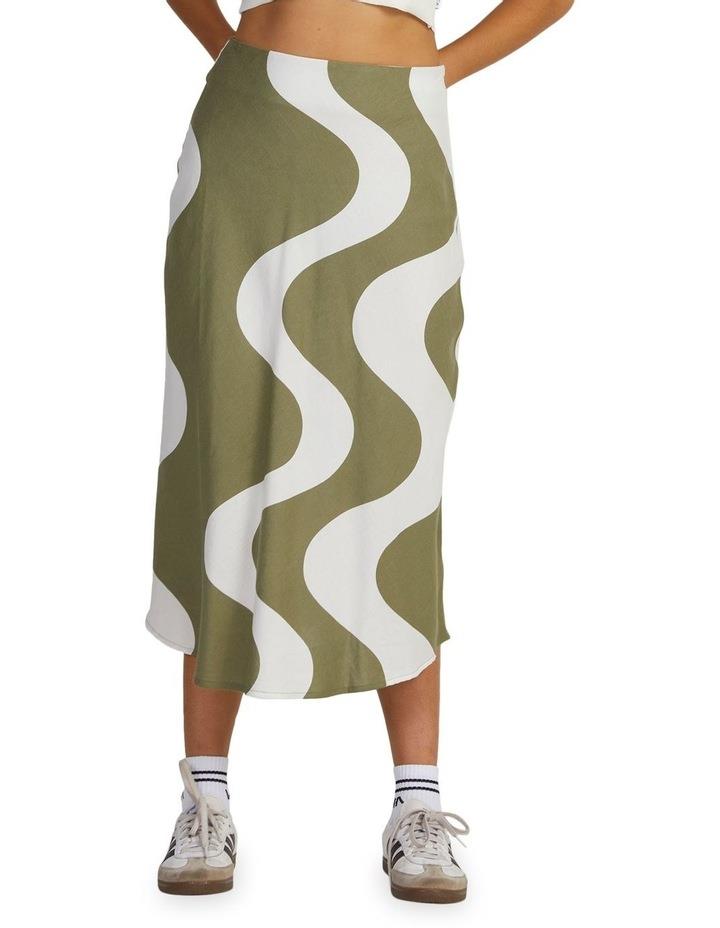 RVCA Waves Annika Midi Skirt in Green 6