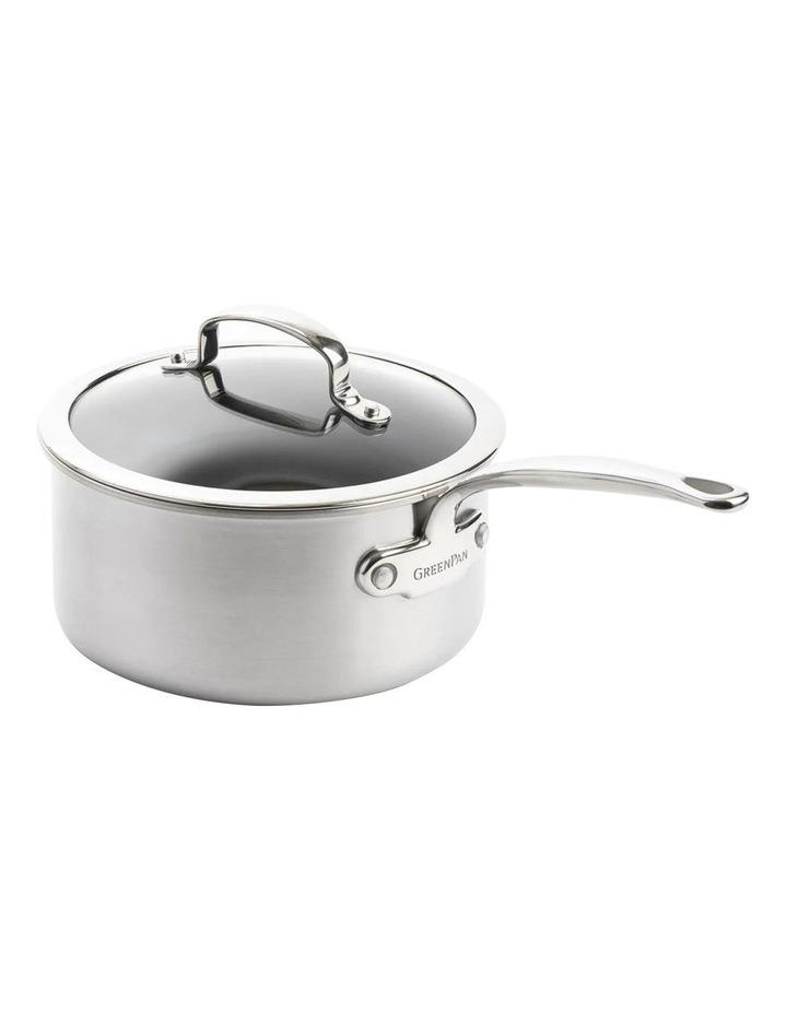 GreenPan Premiere Covered Saucepan 20cm / 3.11L in Stainless Steel Silver