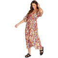 Sass Arabella Maxi Dress in Flower Print Assorted 8