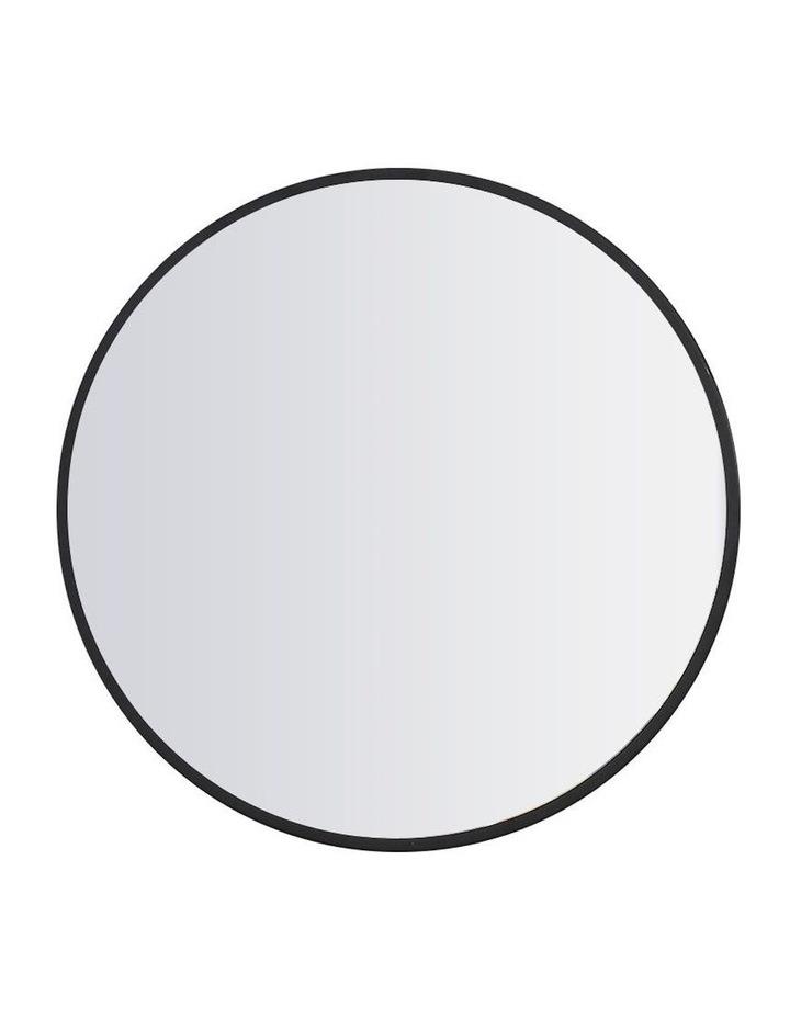 Traderight Group Wall Mirror Round Shaped Bathroom Makeup Mirrors Smooth Edge 70CM in Black