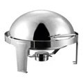 SOGA Stainless Steel Catering Dish Round Roll Top 6L in Silver