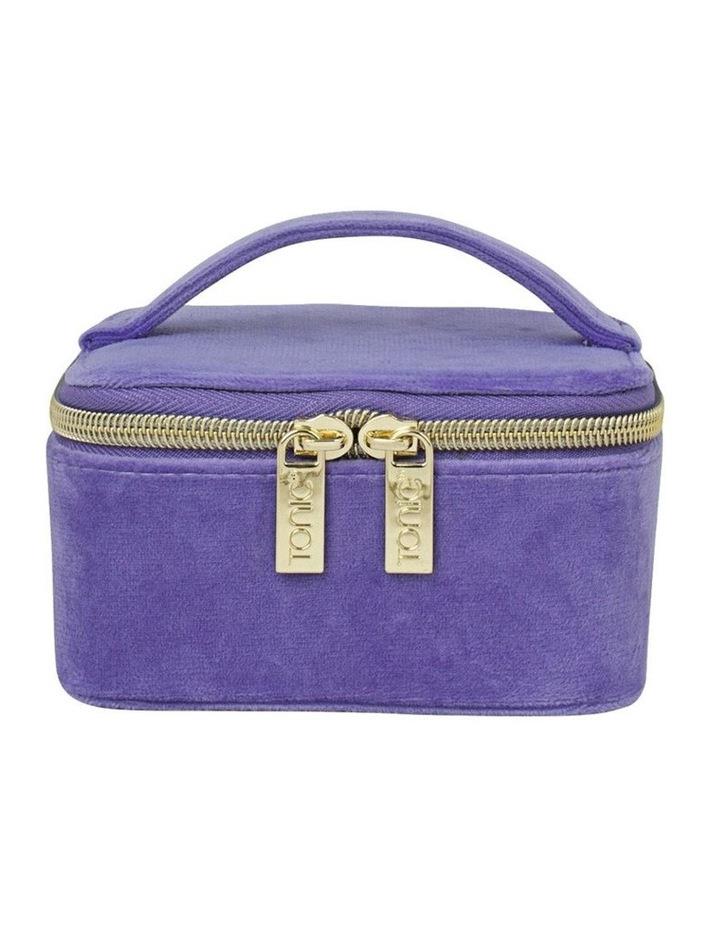Tonic Luxe Velvet Jewellery Cube in Iris Purple