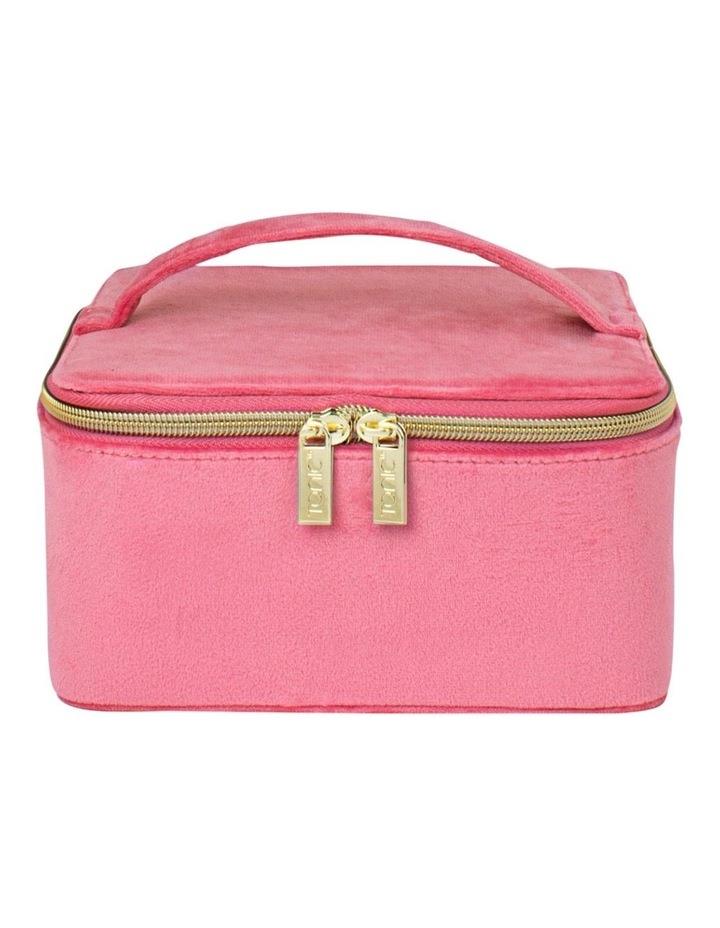 Tonic Luxe Velvet Large Jewellery Cube in Coral Pink