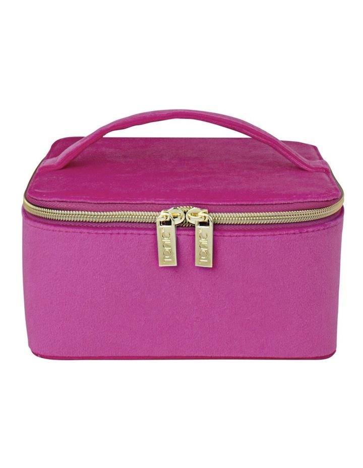 Tonic Luxe Velvet Large Jewellery Cube in Berry Pink
