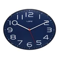 LENI Classic Analogue Round Hanging Wall Clock 30cm in Navy