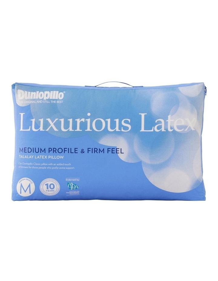 Dunlopillo Luxurious Latex Medium Profile & Firm Feel in White Mid