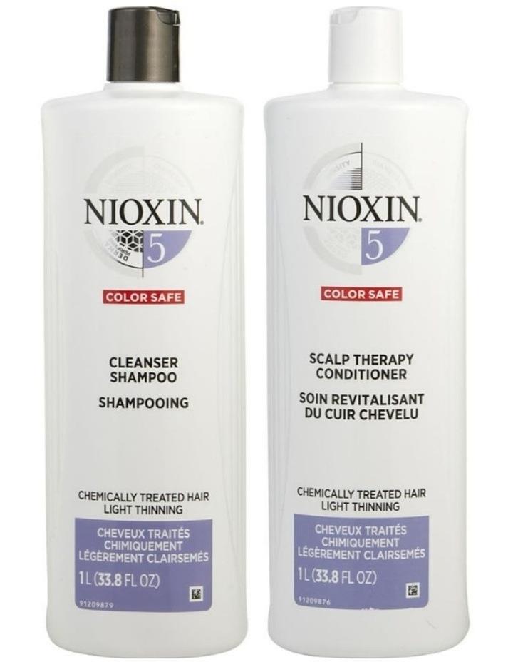Nioxin Nioxin System 5 Cleanser Shampoo & Scalp Therapy Conditioner 1L Duo