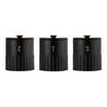 Maxwell & Williams Astor Canister Set of 3 Gift Boxed in Black