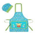 Maxwell & Williams Kasey Rainbow Critters Apron & Hat Set in Blue