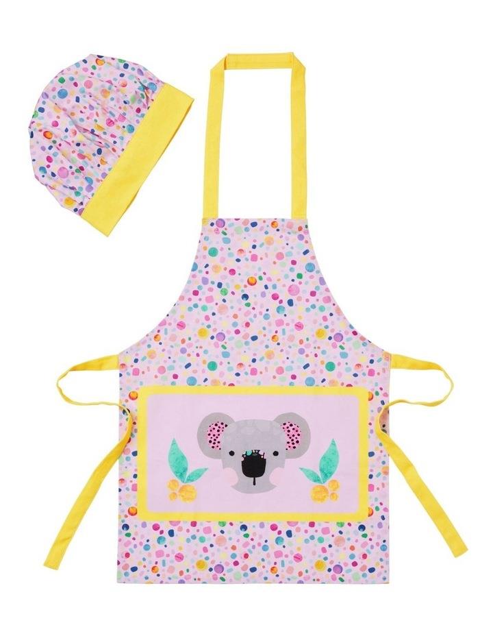 Maxwell & Williams Kasey Rainbow Critters Apron and Hat Set in Pink Assorted