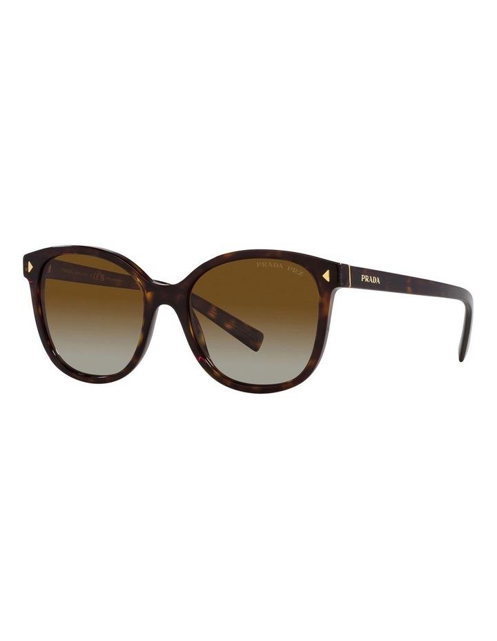 Prada Polarised PR22ZSF Sunglasses in Tortoise Brown One Size