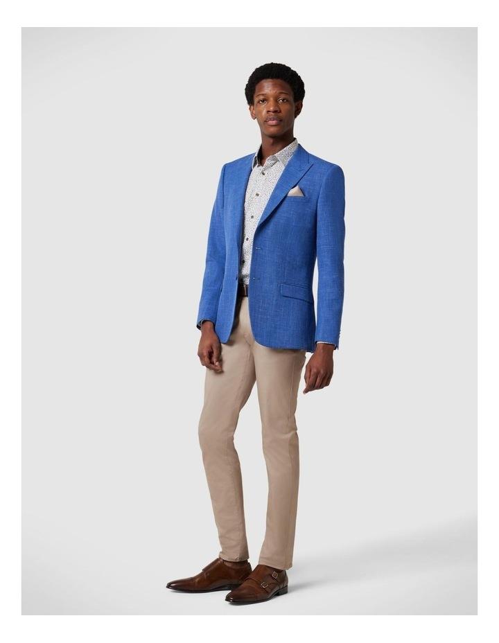 Politix Slim Fit Two Toned Tailored Blazer in Blue XL