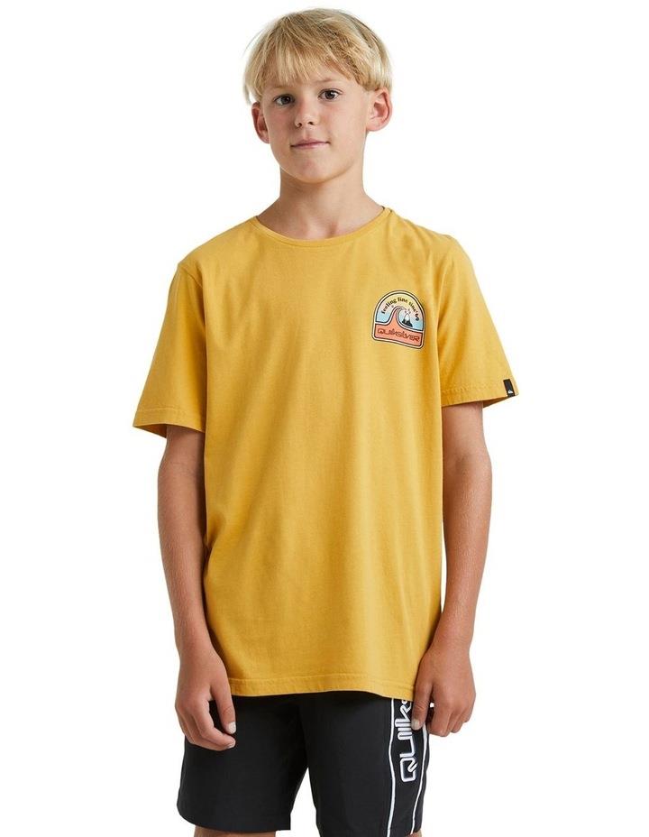 Quiksilver In The Groove Youth Short Sleeve Tee in Mustard Yellow 12