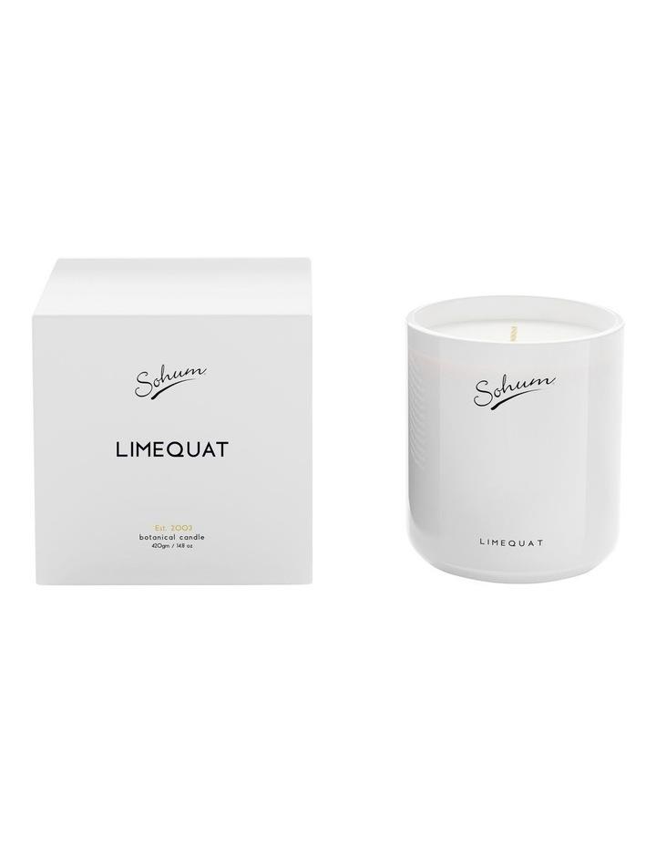 Sohum Limequat Eco Wax Candle 420g White