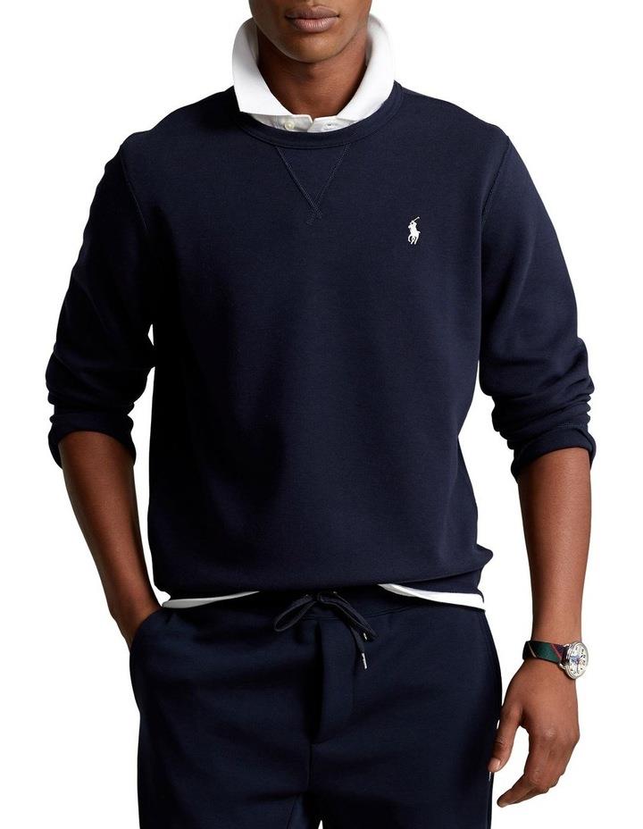 Polo Ralph Lauren Double Knit Sweatshirt in Navy XS