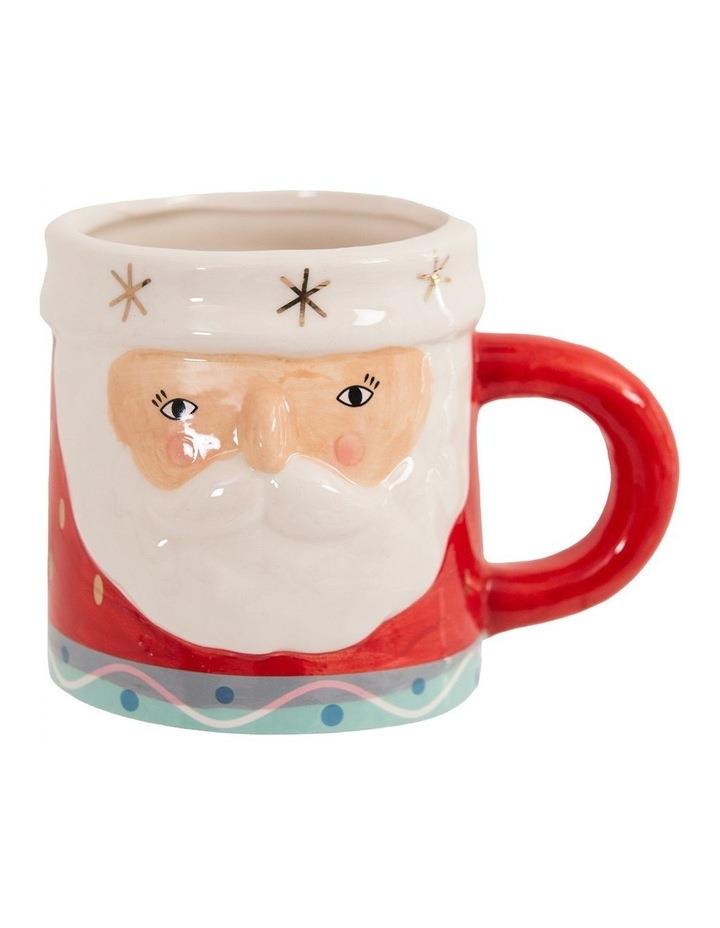 Bread and Butter Santa Mug 14 Oz in Red