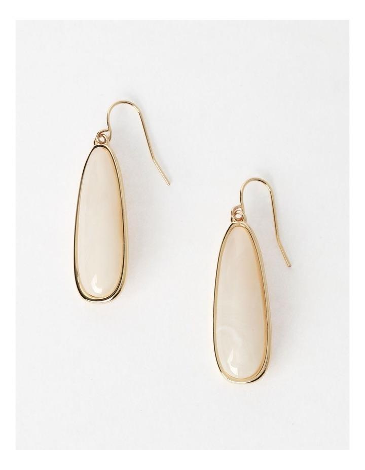 Trent Nathan Longline Stone Earring in Ivory