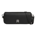 Tommy Hilfiger Emblem Flap Crossover Bag in Black