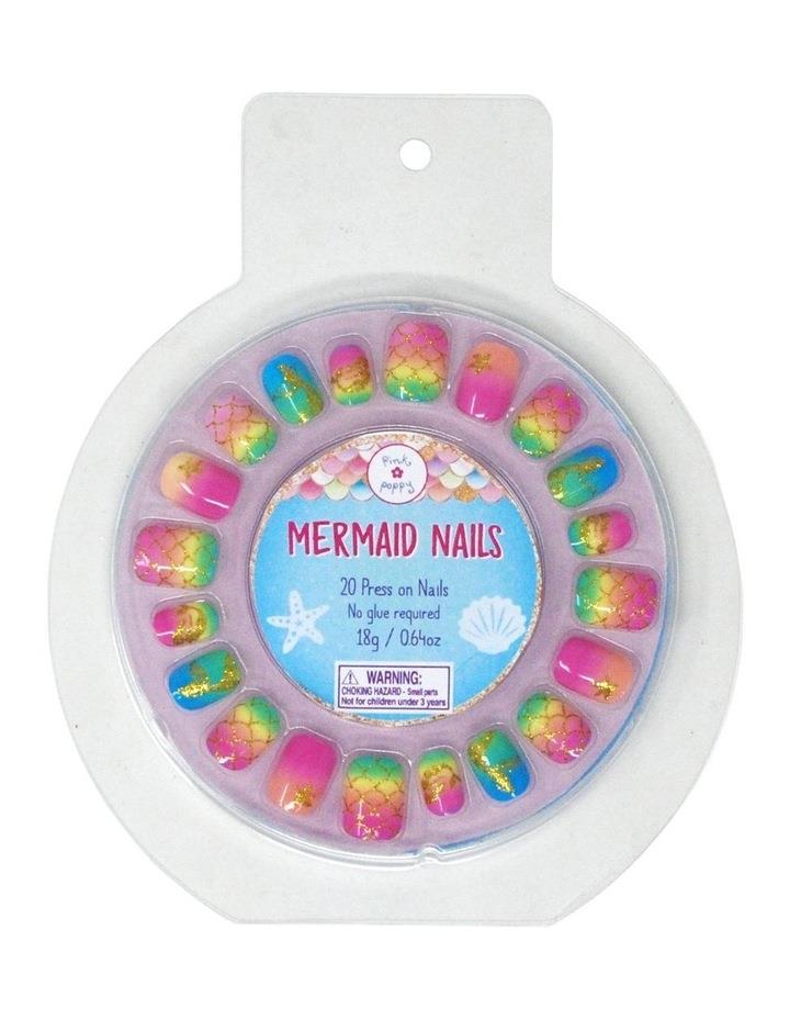 Pink Poppy Rainbow Mermaid Press on Nails in Multi Assorted One Size