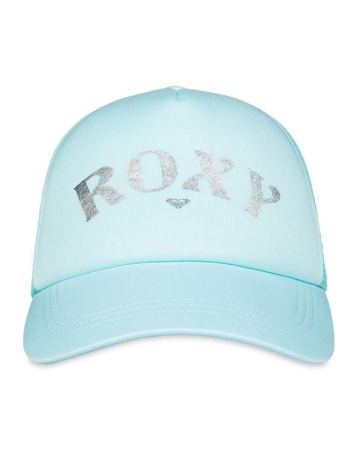 Roxy Reggae Town Trucker Hat in Aruba Blue Lt Blue One Size