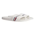 Tommy Hilfiger Corporate Flag Pool Slide in Weathered White 43