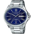 Casio Stainless Steel Watch in Silver/Blue Assorted