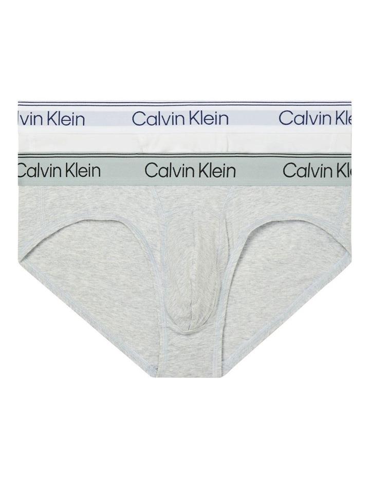 Calvin Klein Active Pima Cotton Elastane Briefs 2 Pack in White Assorted S
