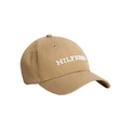 Tommy Hilfiger Logo Applique Baseball Cap in Beige Khaki One Size