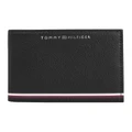 Tommy Hilfiger Small Leather Credit Card Holder in Black One Size
