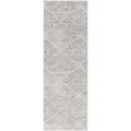 Rug Culture Oasis Kenza Contemporary Runner Rug in Silver 300x80cm