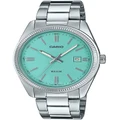 Casio Stainless Steel Watch in Silver/Blue Silver