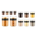 Bodum Presso Food Storage Containers 12 Piece in Clear/Black Assorted