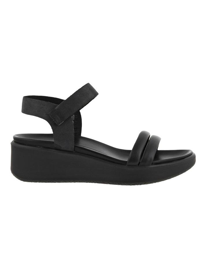 ECCO Flowt Wedge LX Leather Sandal in Black 41