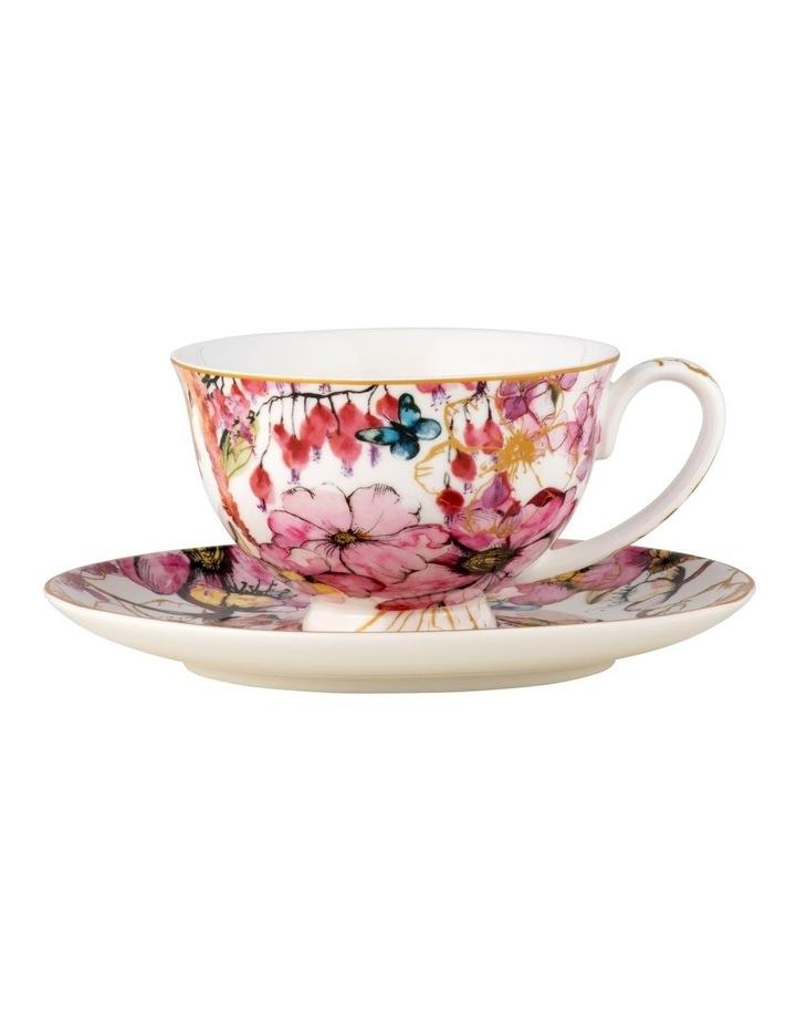 Maxwell & Williams Enchantment Footed Cup & Saucer Gift Boxed 200ml in White