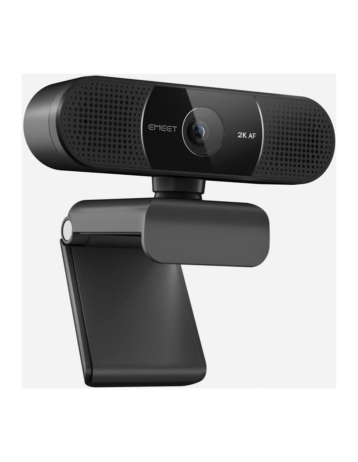 eMEET SmartCam 2K High Resolution Webcam with Dual Mics Black One Size