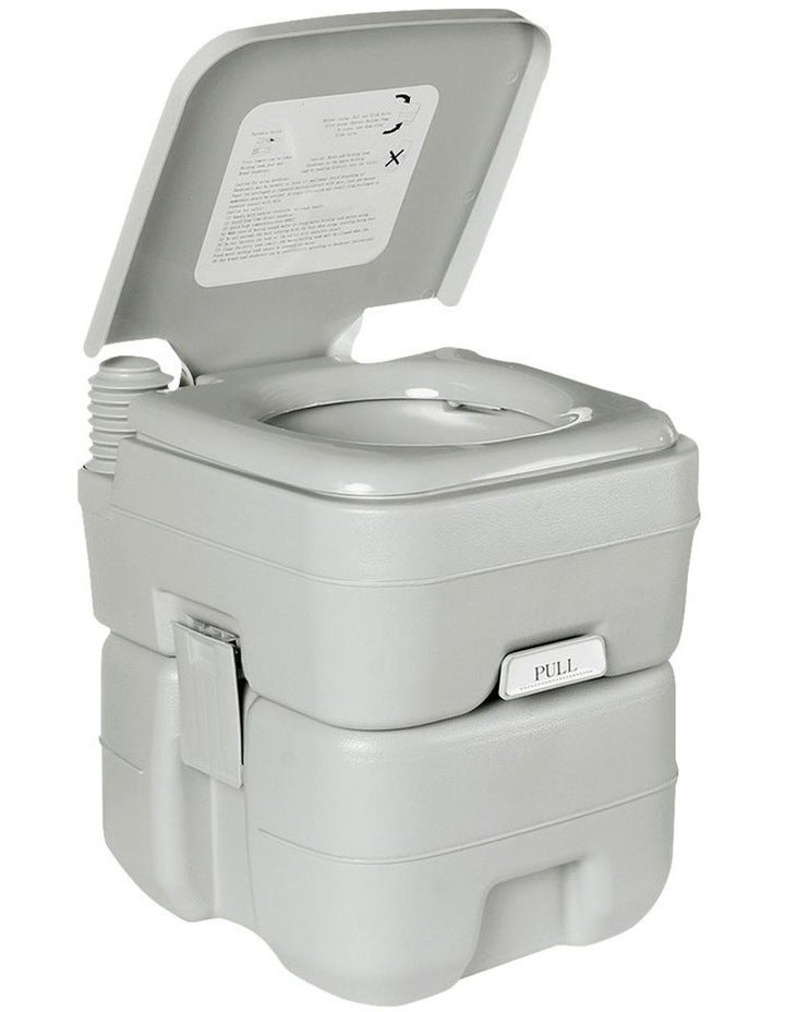 Wallaroo Camping Portable Toilet 20L Grey