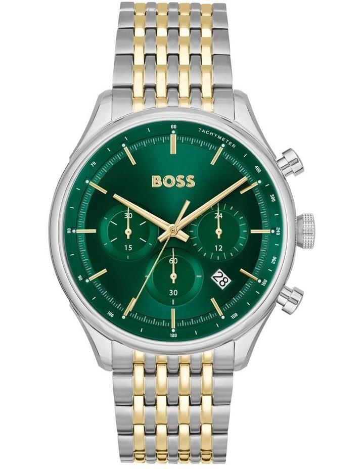 Hugo Boss Gregor Stainless Steel & Ionic Plated Gold Steel Watch in Green