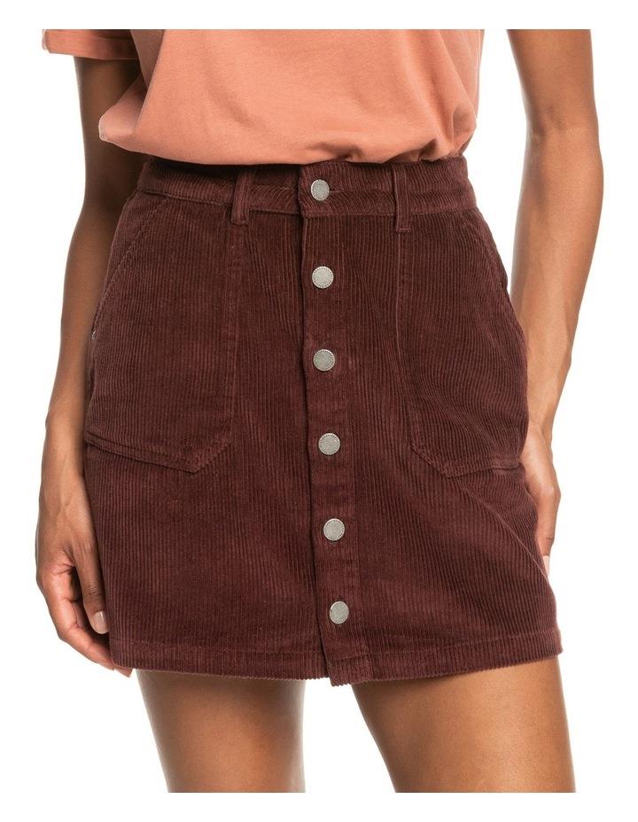 Roxy Silent River Mini Skirt in Bitter Chocolate Red XS