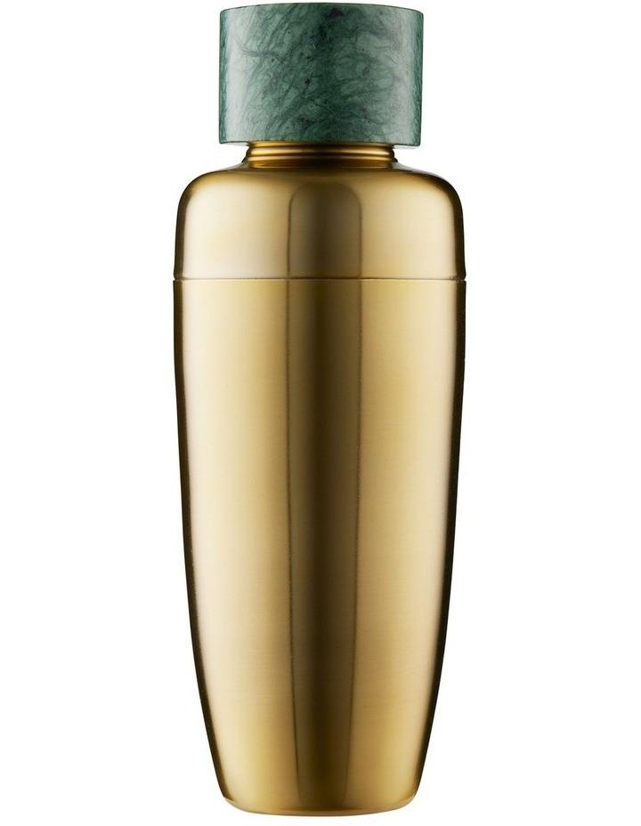 Maxwell & Williams Cocktail & Co Capitol Cocktail Shaker 500ml in Gold/Green Marble Gold
