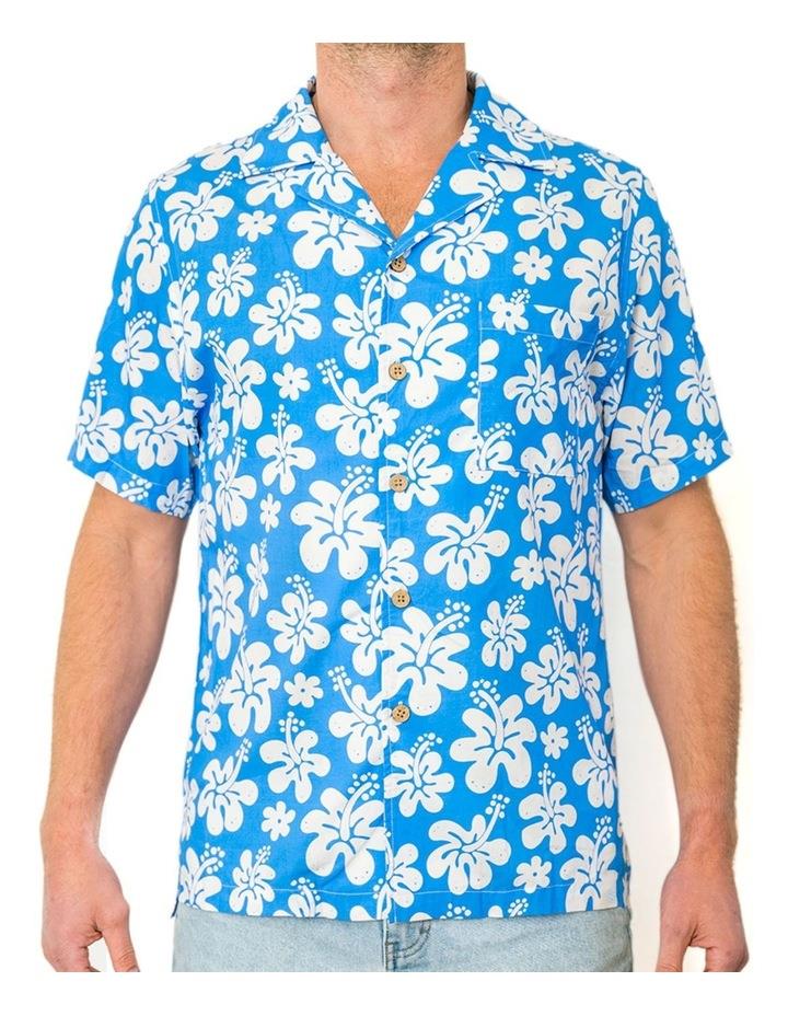 Skwosh Aloha Broha Short Sleeve Shirt in Royal Blue Navy L
