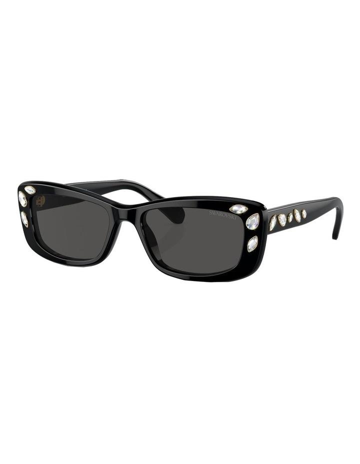 Swarovski SK6008 Sunglasses in Black 1