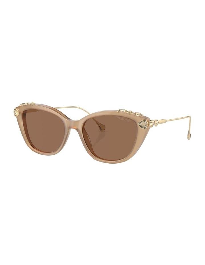 Swarovski SK6010 Sunglasses in Brown 1