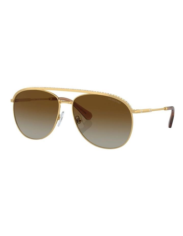 Swarovski SK7005 Polarised Sunglasses in Gold 1