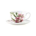 Maxwell & Williams Royal Botanic Gardens Australian Orchids Cup & Saucer 240ml in Pink
