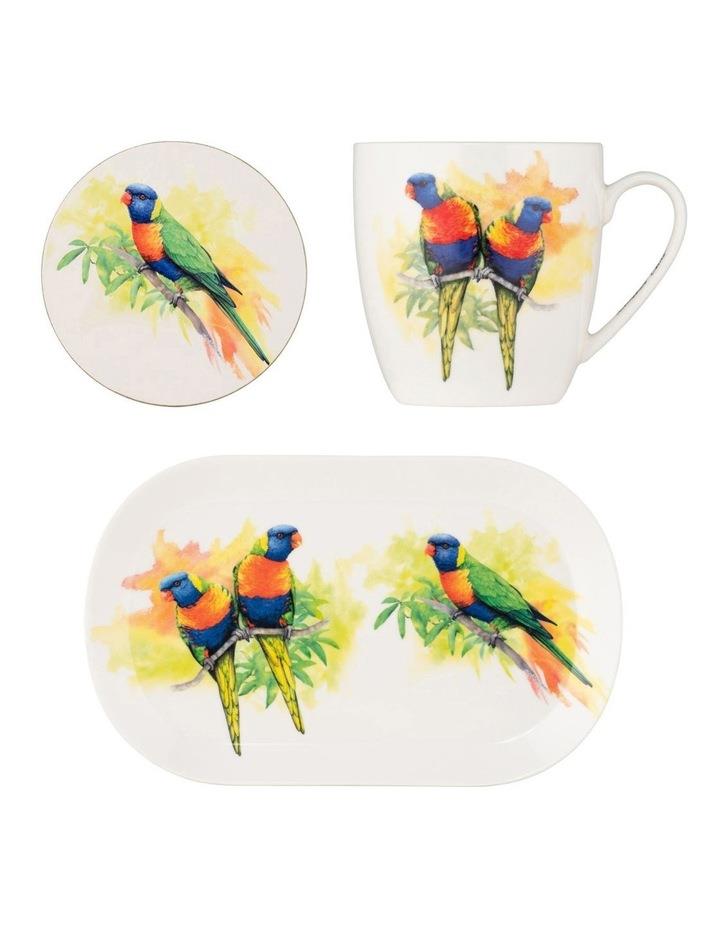 Maxwell & Williams Katherine Castle Bird Life Lorikeet Gift Set in Mixed Colours Assorted
